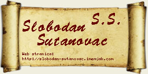 Slobodan Šutanovac vizit kartica